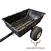 A black Iron Ox® Haul 10 - Tipping Trailer 1500lb with a tire on it.