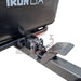 A heavy-duty black Iron Ox® Haul 12 - Tipping Trailer 1200lb with the Iron Ox logo on it.