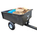 Iron Ox® 'MT' - Tipping Trailer 400lb with logs in it.