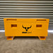 Weather-resistant job site metal tool safe box for secure tool storage