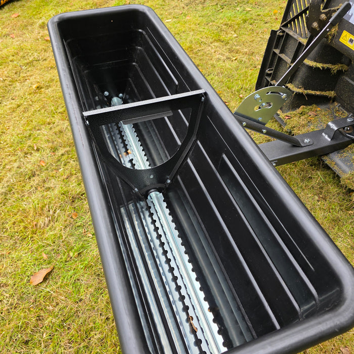 Tow Behind Drop Spreader for Grass Seed, Fertilizer & Ice Melt | Durable, High-Capacity Lawn Spreader 80 Litre, 175LB