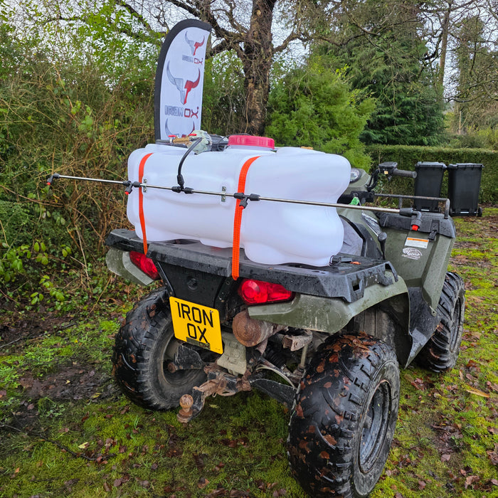 ATV Quad Bike Sprayer 100L – Hand Lance + 1.6m Boom for Weed & Paddock Spraying UK