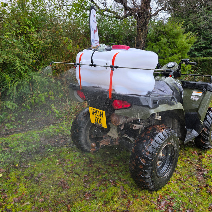 ATV Quad Bike Sprayer 100L – Hand Lance + 1.6m Boom for Weed & Paddock Spraying UK
