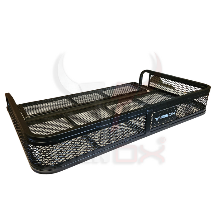 ATV Rear Basket Rack Universal Fitment with heavy-duty construction and ample cargo space.