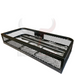 A heavy-duty black ATV Front Basket Rack Universal Fitment with a handle on it.