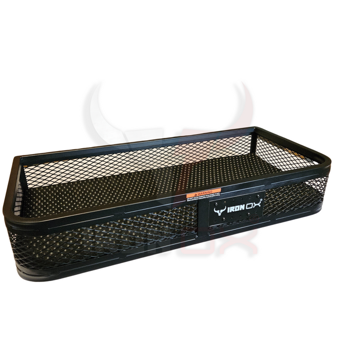 A heavy-duty ATV Front Basket Rack Universal Fitment with mesh.