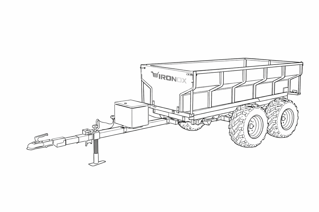 ATV Trailer - Hydraulic Tipping 1500kg Capacity