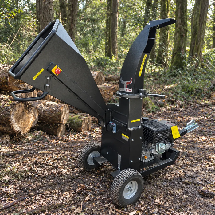 Iron Ox Petrol Wood Chipper Shredder – 420cc Heavy Duty Branch & Garden Chipper