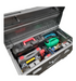 A Job Site Tool Box Vault filled with a variety of tools.