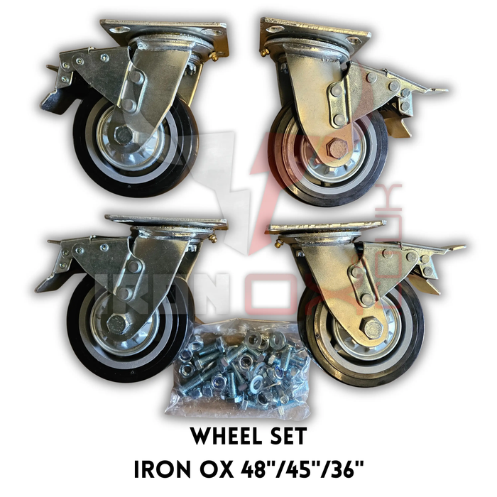 Iron Ox Site Box Heavy Duty Wheel Set (4pcs)