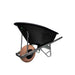 A heavy-duty 160 Litre Puncture Proof Farm Equestrian wheelbarrow with an Iron Ox design, resting on a white background.