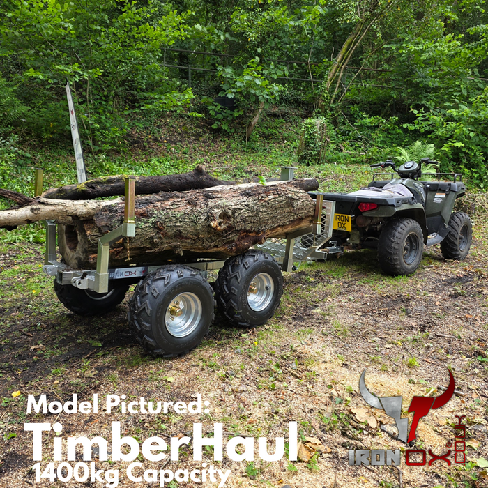 ATV Logging Trailer | 1400kg Forestry Timber Trailer | Iron Ox TimberHaul 1400