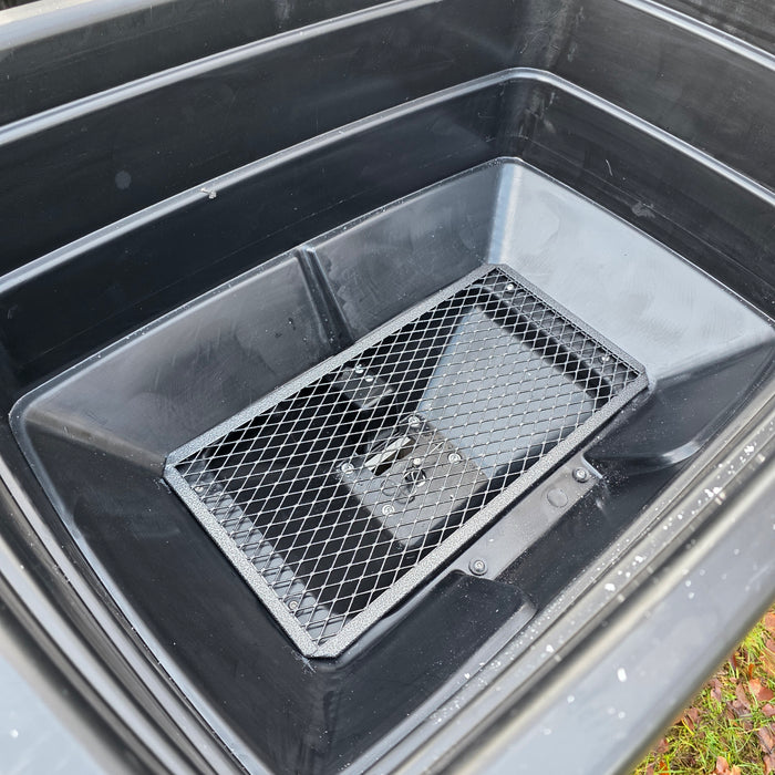 Tow Behind Broadcast Grit, Salt & Seed Spreader for Ride-On Mowers, ATVs & Lawn Tractors - 88L 200lb