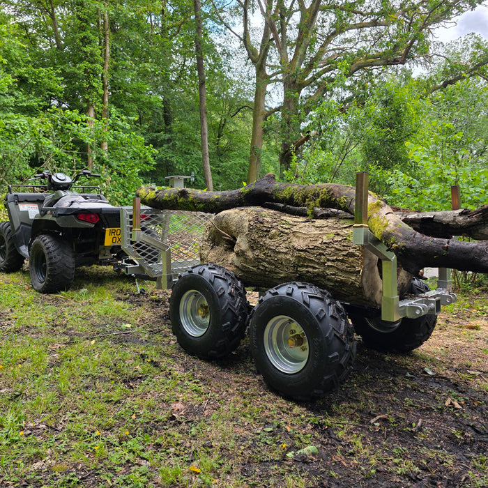 ATV Logging Trailer | 1400kg Forestry Timber Trailer | Iron Ox TimberHaul 1400