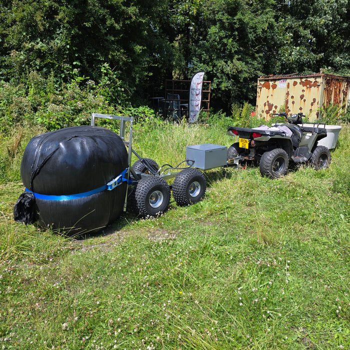 ATV Bale Trailer - Hydraulic Tipping Capacity 500kg