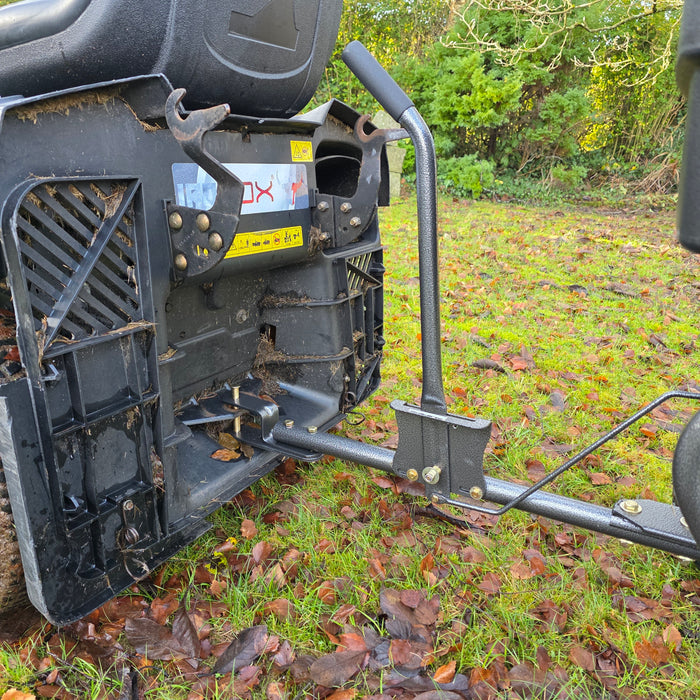 Tow Behind Broadcast Grit, Salt & Seed Spreader for Ride-On Mowers, ATVs & Lawn Tractors - 88L 200lb