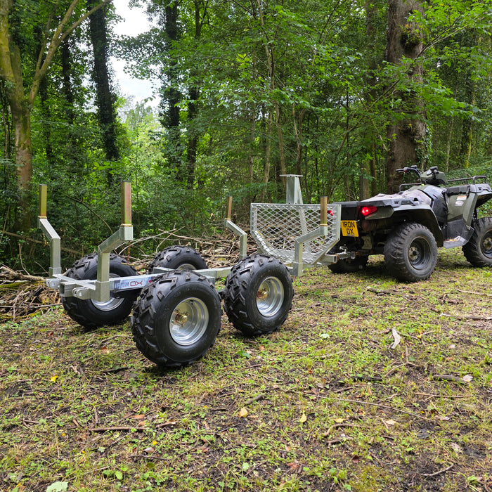 ATV Logging Trailer | 1400kg Forestry Timber Trailer | Iron Ox TimberHaul 1400