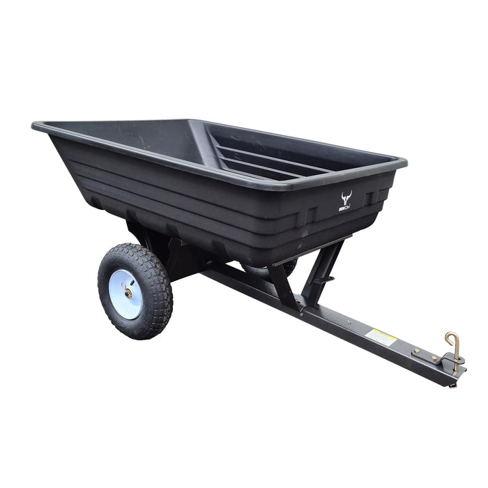 A Iron Ox® Haul 4 - Tipping Trailer 400lb on a white background, able to haul 4.