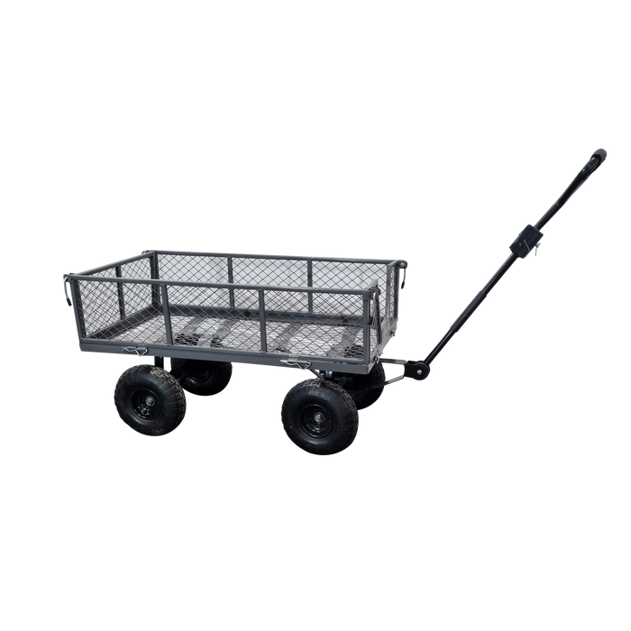 An image of a man with a Garden trolley Cart -G-Kart MT600 300KG on a white background.