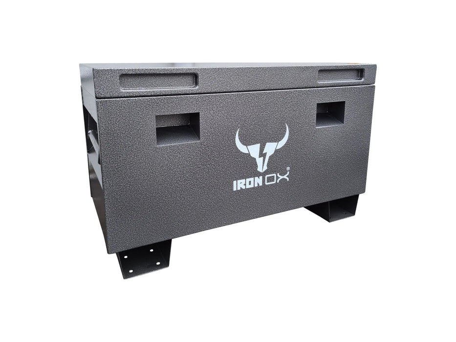 A TRADE DEAL - Iron Ox® 3 piece set X3 site tool box with a bull on it.