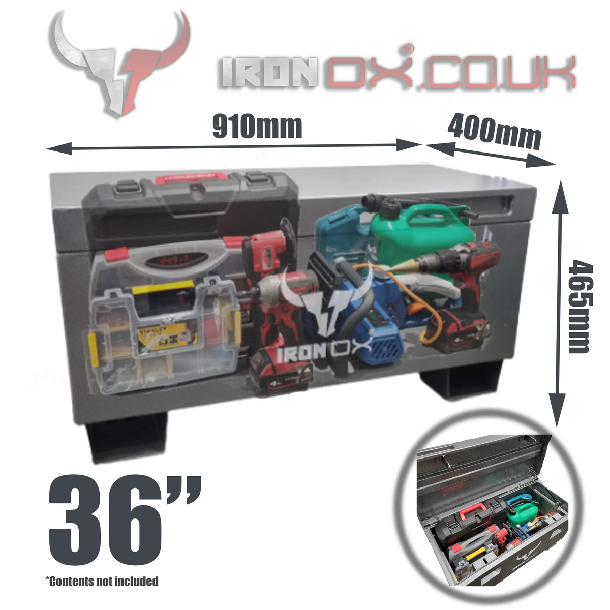 Job Site Tool Box Vault 36" IRON OX with Free Delivery
