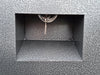 A TRADE DEAL - Iron Ox® 48" site box X3 with a hole in it, providing security against thieves.