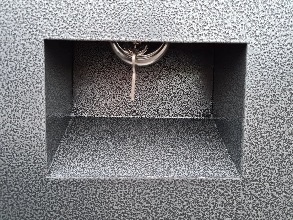 A TRADE DEAL - Iron Ox® 36" site box X3 with a key in it.