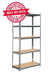 A 5 Tier Steel Shelving Unit Garage Racking with adjustable shelves and a buy one get one free offer.